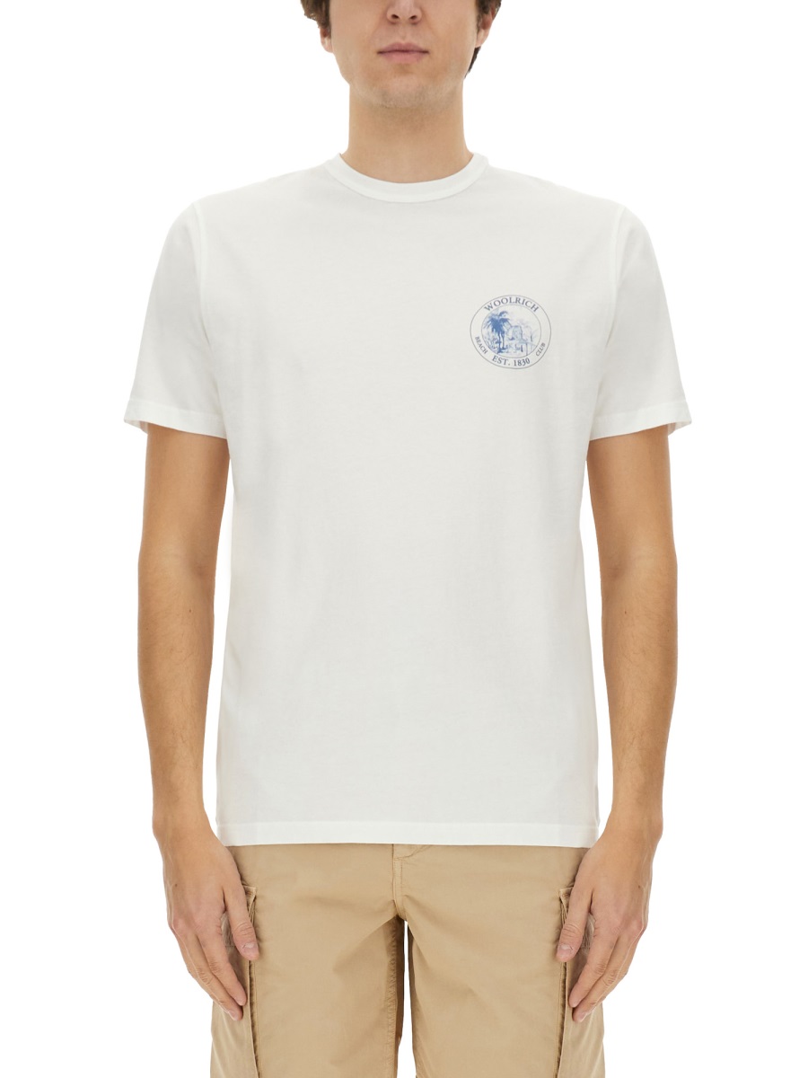 T-SHIRT WITH PRINT CFWOTE0148MRUT29268041 (WOOLRICH / Tシャツ・カットソー ) | WOOLRICH (ウールリッチ)