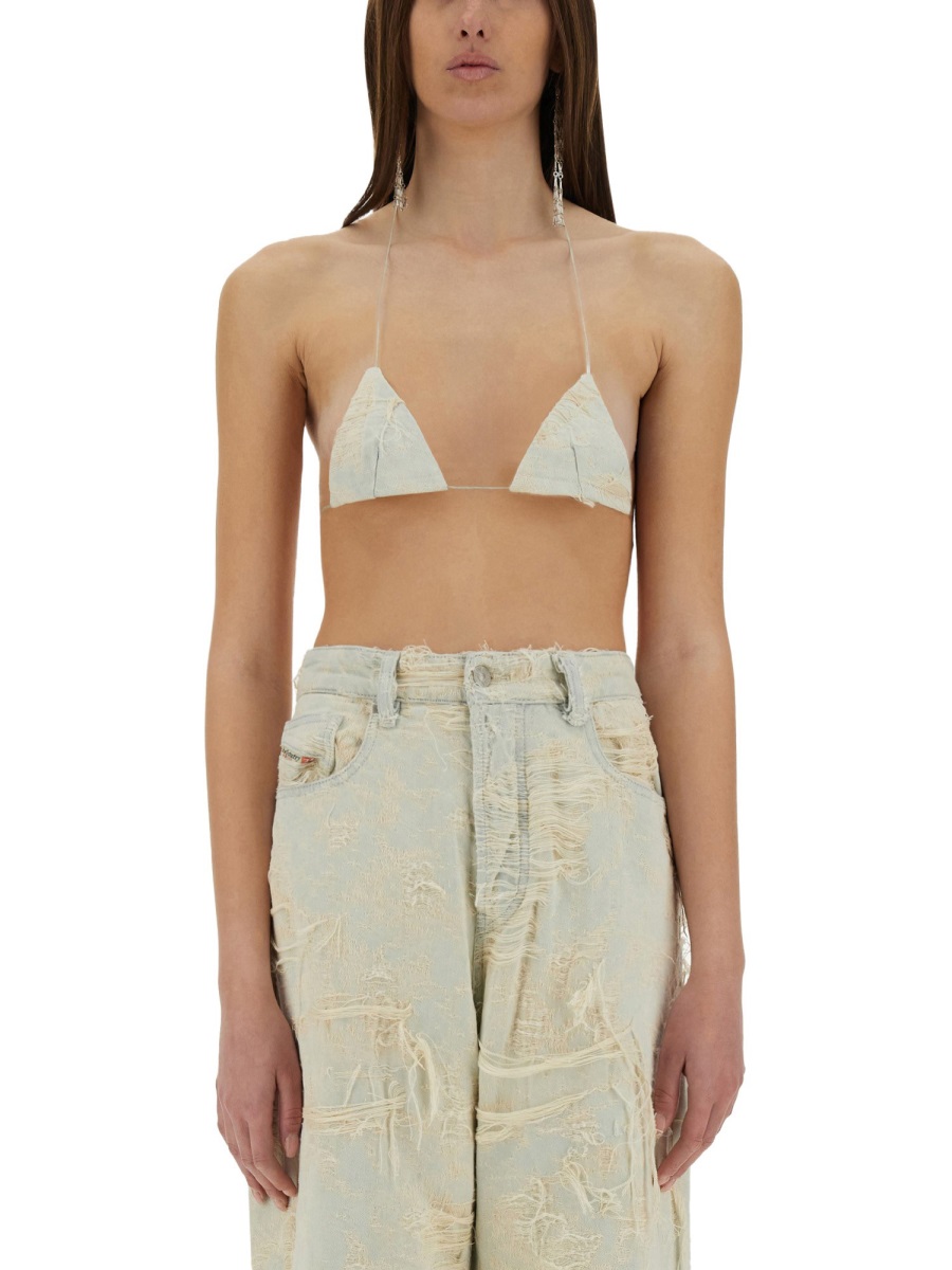 JACQUARD DENIM TOP A1906209M4001 (Diesel / タンクトップ・キャミソール ) | Diesel (ディーゼル)