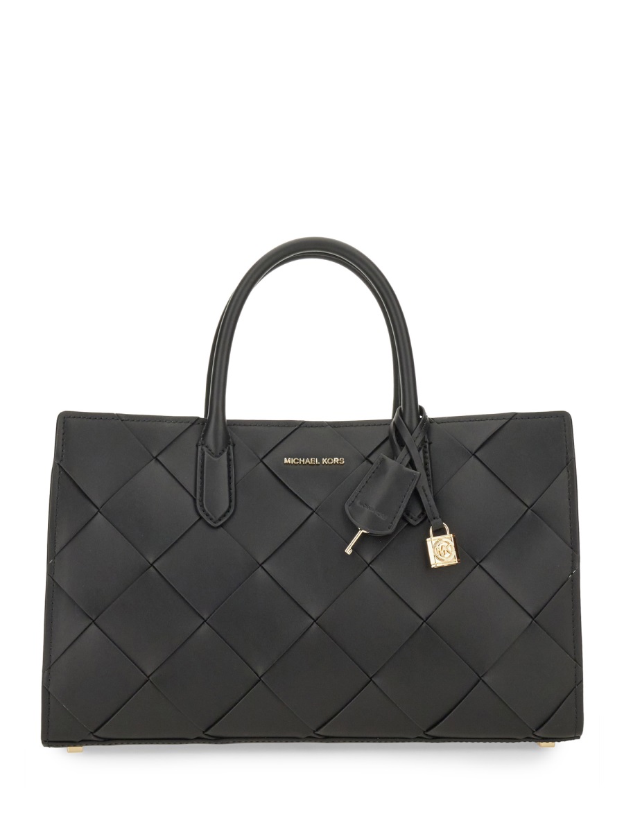 HANDBAG "SCARLETT" MEDIUM 30S5GETS2L001BLACK (MICHAEL MICHAEL KORS / ハンドバッグ・ショルダーバッグ ) | MICHAEL MICHAEL KORS (マイケル・マイケル・コース)