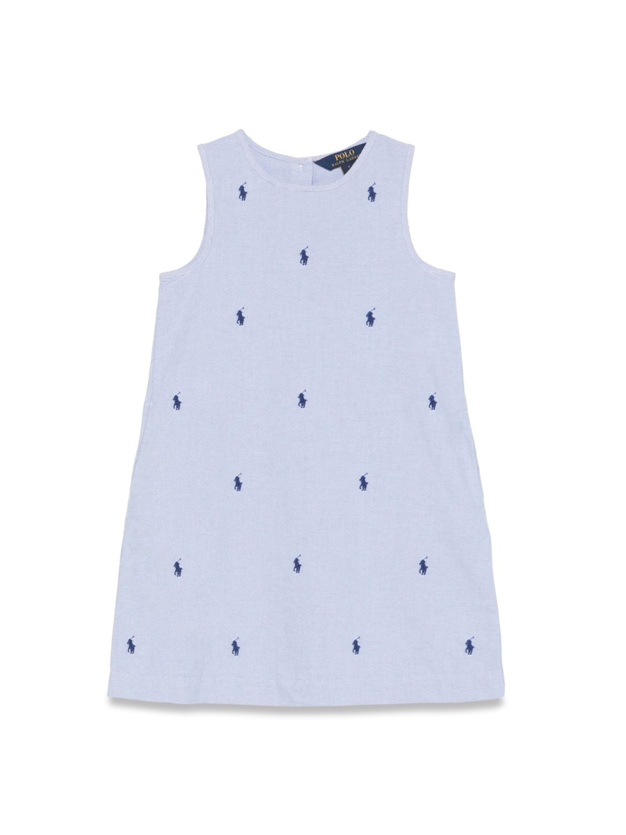 DRESS WITH LOGO 312964205K001BLUEHYACINTH (Polo Ralph Lauren / ワンピース・ドレス・オールインワン ) | Polo Ralph Lauren (ポロ ラルフ ローレン)