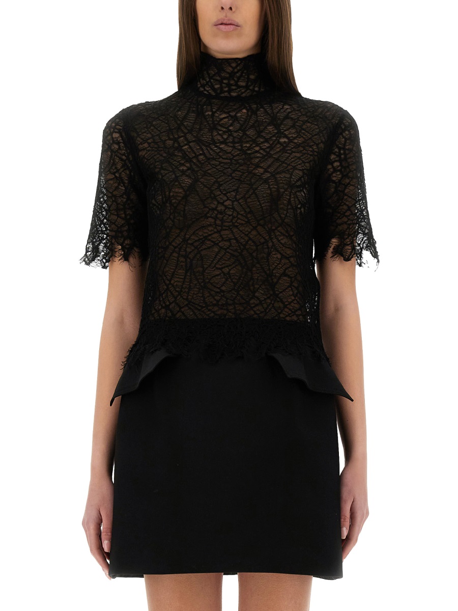 SPIDER WEB LACE TOP 829306Q1BC91000 (Alexander McQUEEN / Tシャツ・カットソー ) | Alexander McQUEEN (アレキサンダー・マックイーン)