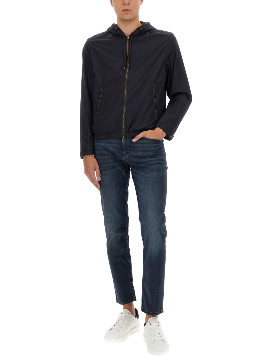 "L-CALFO1" JACKET WITH HOOD AND ZIPPER 5053776210271289404 (HUGO BOSS / カジュアルジャケット・ベスト ) | HUGO BOSS (ヒューゴボス)(1)