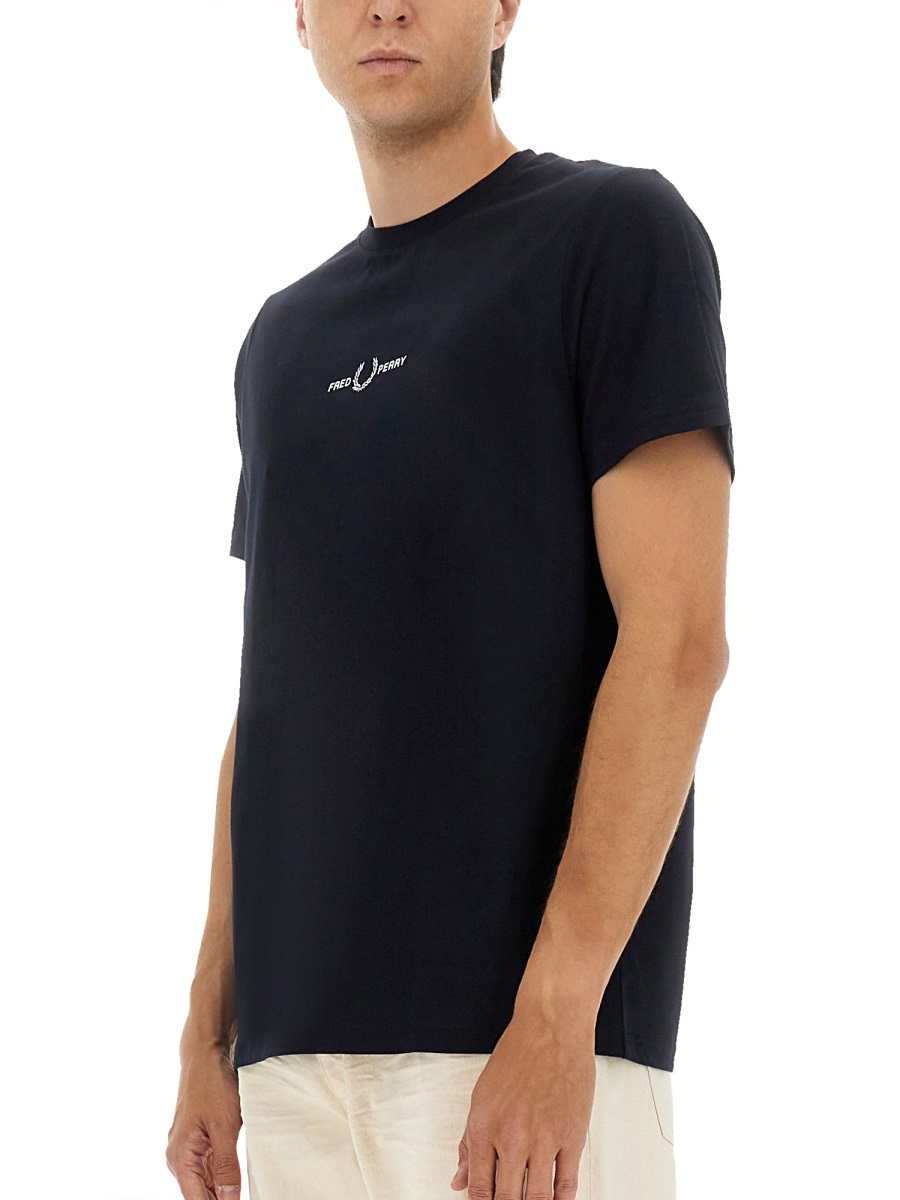 T-SHIRT WITH EMBROIDERED LOGO FPM458054248 (FRED PERRY / Tシャツ・カットソー ) | FRED PERRY (フレッドペリー)(3)