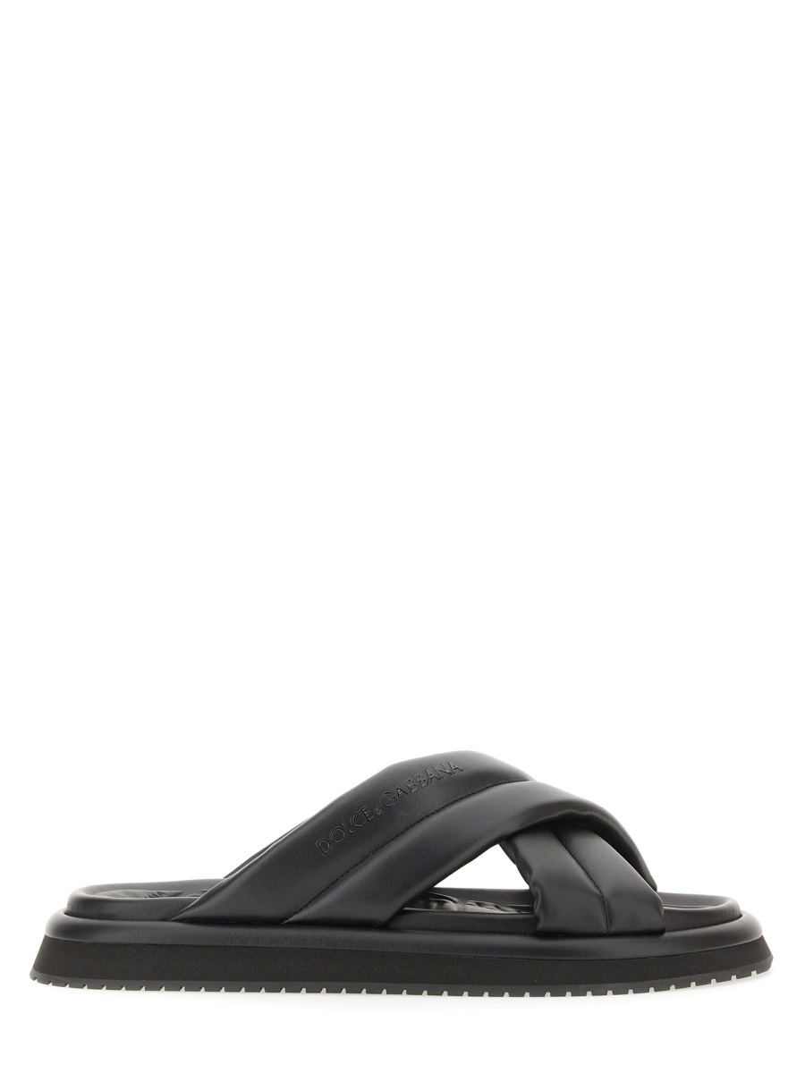 NAPPA EFFECT FABRIC SANDAL A80329AD43780999 (Dolce & Gabbana / サンダル ) | Dolce & Gabbana (ドルチェガッバーナ)
