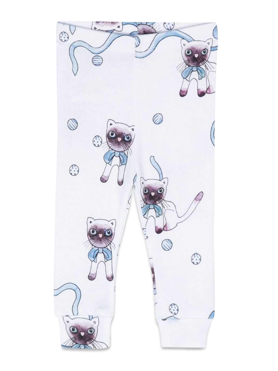siamese aop leggings 1100005050BLIGHTBLUE (MINI RODINI / アクティブウェア ) | MINI RODINI (ミニロディーニ)