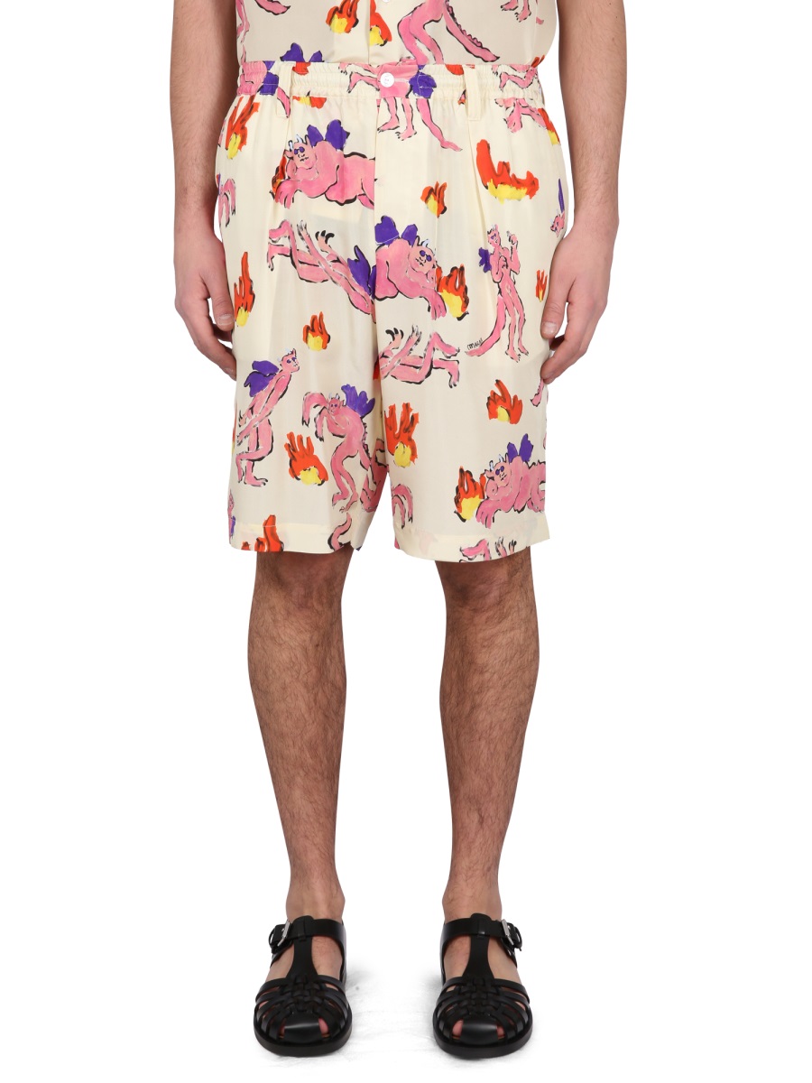 BERMUDA SHORTS WITH PRINT PUMU0049M3UTSF94DIW06 (Marni / ショートパンツ ) | Marni (マルニ)