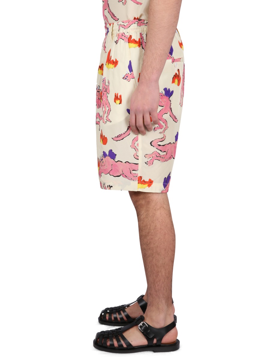 BERMUDA SHORTS WITH PRINT PUMU0049M3UTSF94DIW06 (Marni / ショートパンツ ) | Marni (マルニ)(2)
