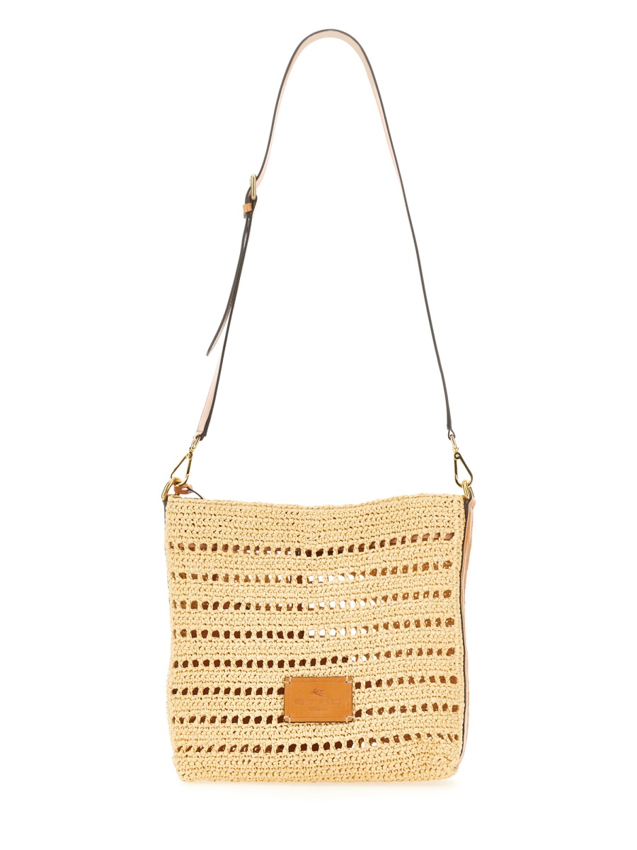 PERFORATED RAFFIA SHOULDER BAG 1P01090240800 (ETRO / ハンドバッグ・ショルダーバッグ ) | ETRO (エトロ)