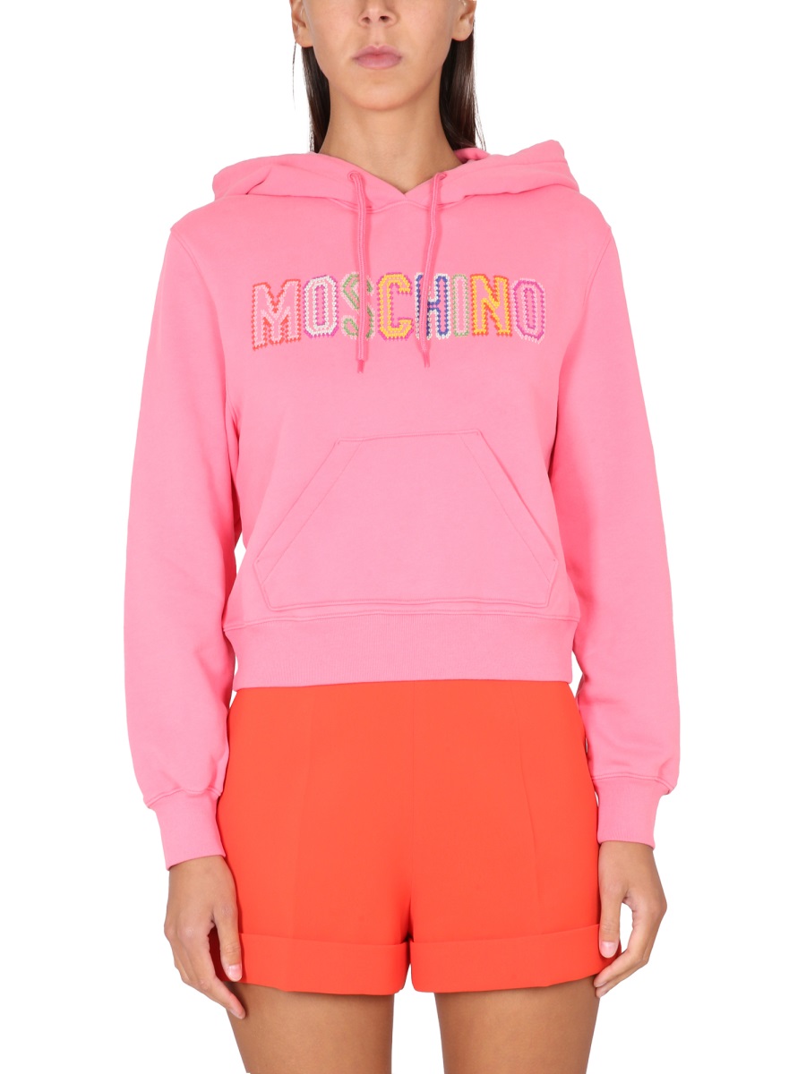 LOGO CROCHET SWEATSHIRT 170105282205 (MOSCHINO / スウェット・フーディー ) | MOSCHINO (モスキーノ)