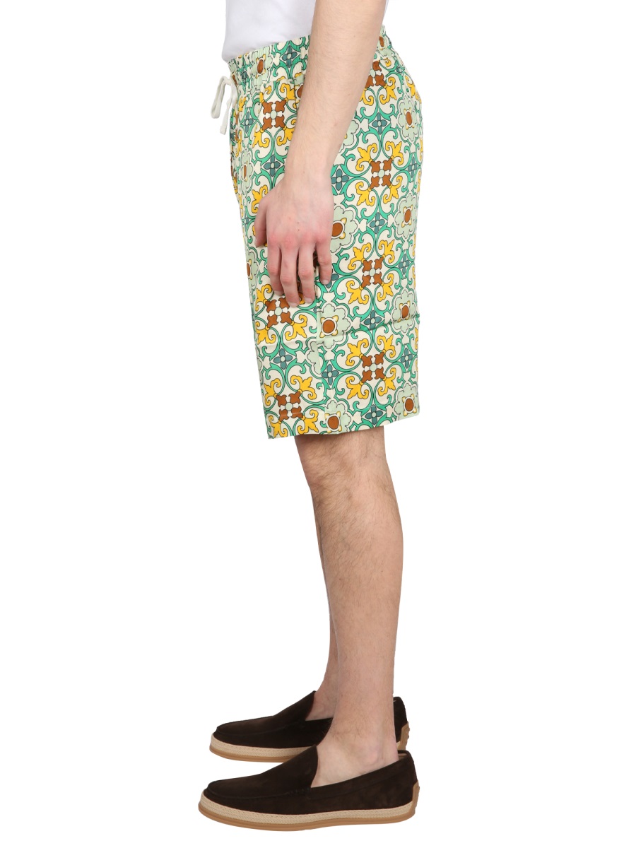 BERMUDA FAIENCE BS122VI004GREEN (Drôle De Monsieur / ショートパンツ ) | Drôle De Monsieur (ドロールドムッシュ)(2)