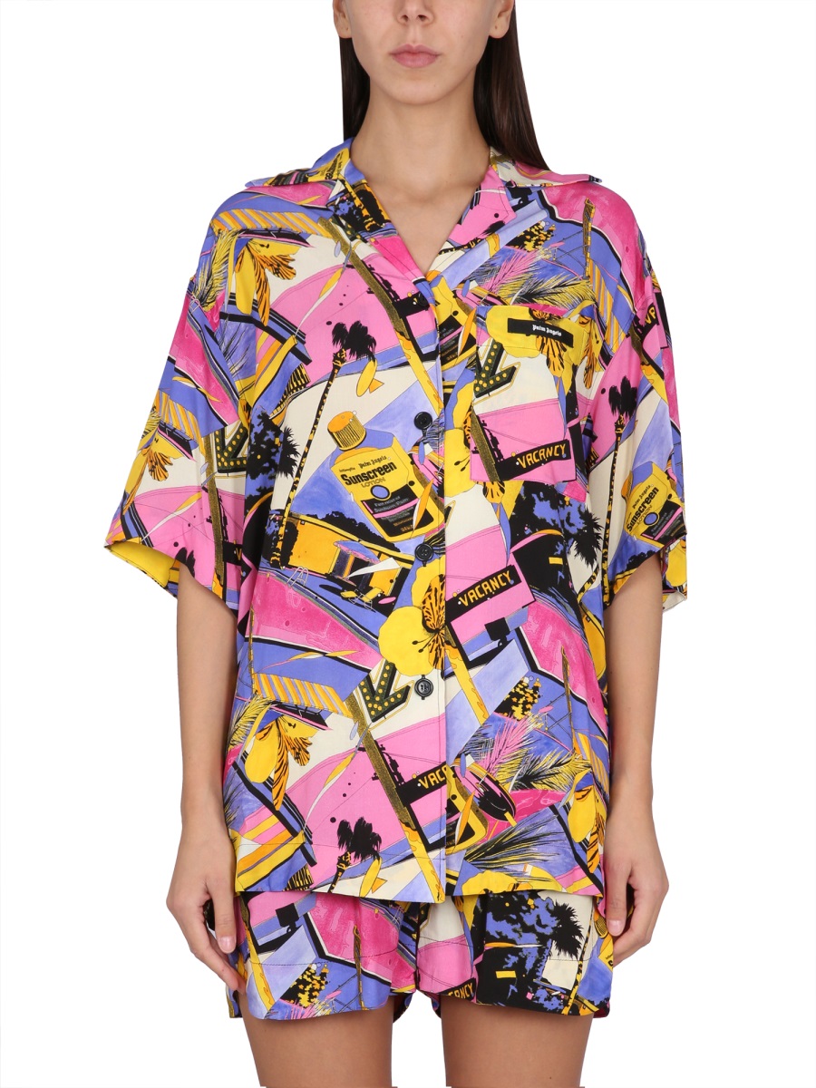 MIAMI MIX PRINT SHIRT PWGG001S23FAB0048484 (Palm Angels / シャツ・ブラウス ) | Palm Angels (パームエンジェルス)
