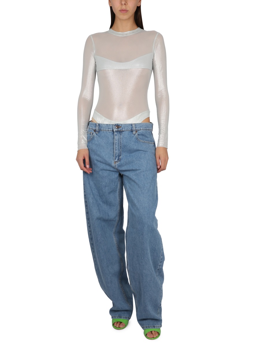 BODY TULLE NATBO001ARGENTO (Not After Ten / ボディスーツ ) | Not After Ten (ノットアフターテン)(1)