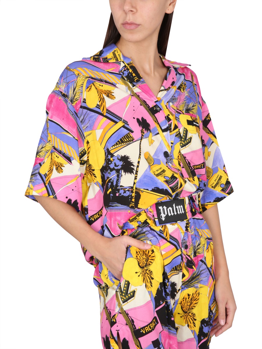 MIAMI MIX PRINT SHIRT PWGG001S23FAB0048484 (Palm Angels / シャツ・ブラウス ) | Palm Angels (パームエンジェルス)(3)