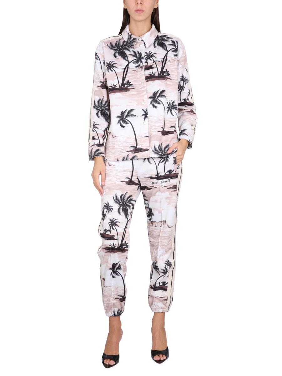 ISLAND PRINT SHIRT PWGA050S23FAB0016110 (Palm Angels / シャツ・ブラウス ) | Palm Angels (パームエンジェルス)(1)