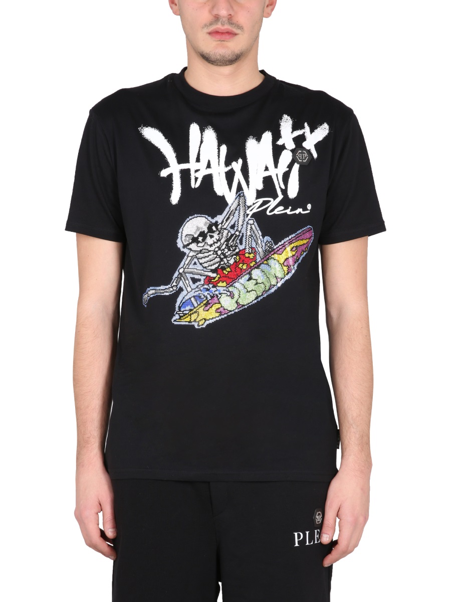 CREWNECK T-SHIRT SACCMTK6115PJY002N02 (PHILIPP PLEIN / Tシャツ・カットソー ) | PHILIPP PLEIN (フィリップ プレイン)
