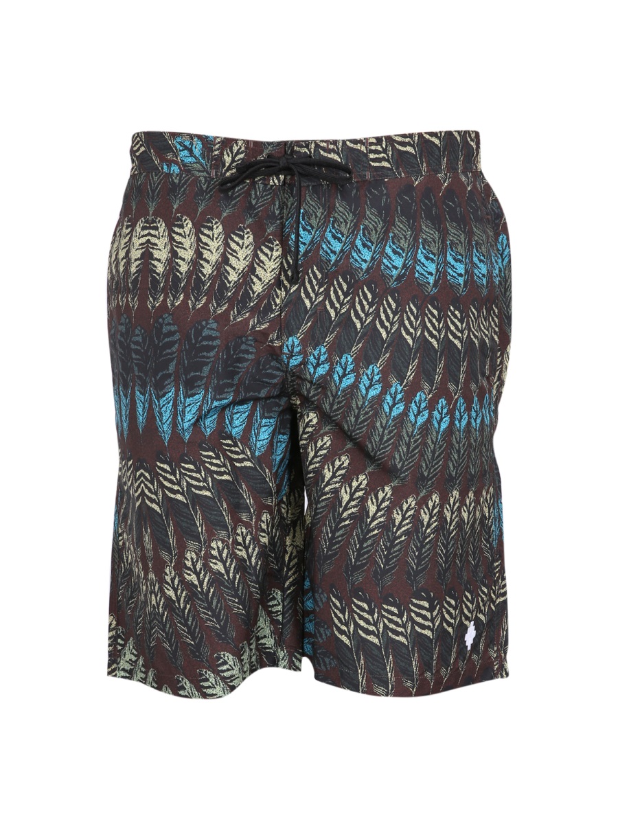 LOGO PRINT BOXER SWIMSUIT CMFA008S23FAB0016055 (MARCELO BURLON / ショートパンツ ) | MARCELO BURLON (マルセロ・ブロン)