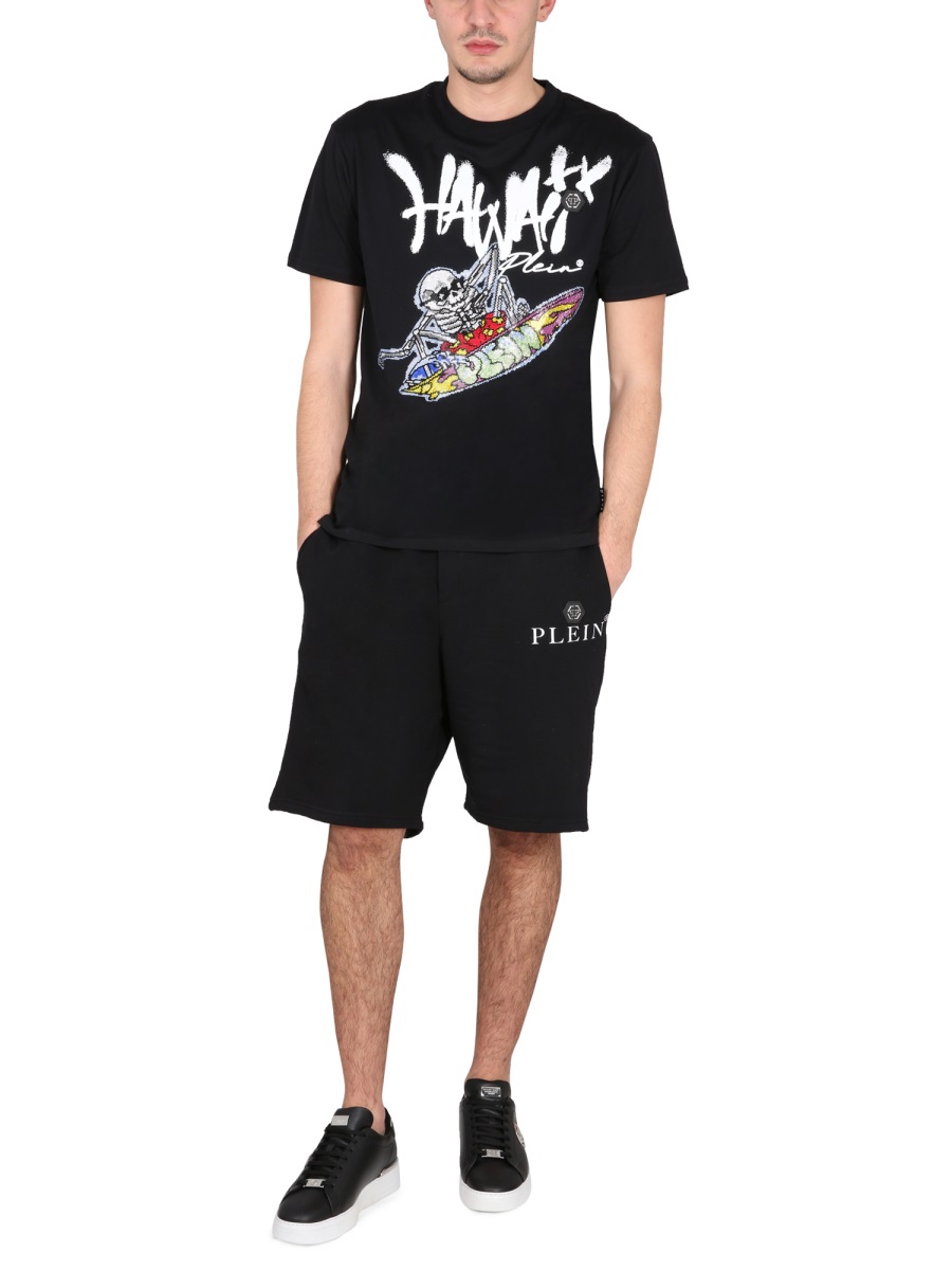 CREWNECK T-SHIRT SACCMTK6115PJY002N02 (PHILIPP PLEIN / Tシャツ・カットソー ) | PHILIPP PLEIN (フィリップ プレイン)(1)