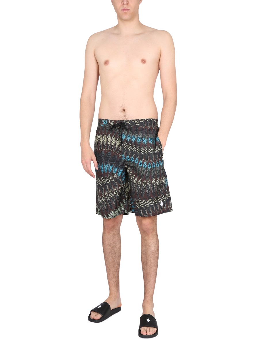 LOGO PRINT BOXER SWIMSUIT CMFA008S23FAB0016055 (MARCELO BURLON / ショートパンツ ) | MARCELO BURLON (マルセロ・ブロン)(1)