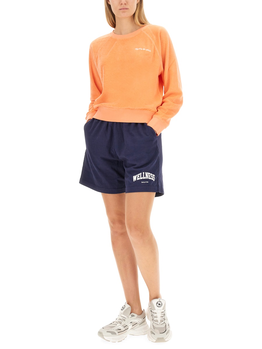 SWEATSHIRT WITH LOGO CR971MLMELONWHITE (Sporty & Rich / スウェット・フーディー ) | Sporty & Rich (スポーティアンドリッチ)(1)
