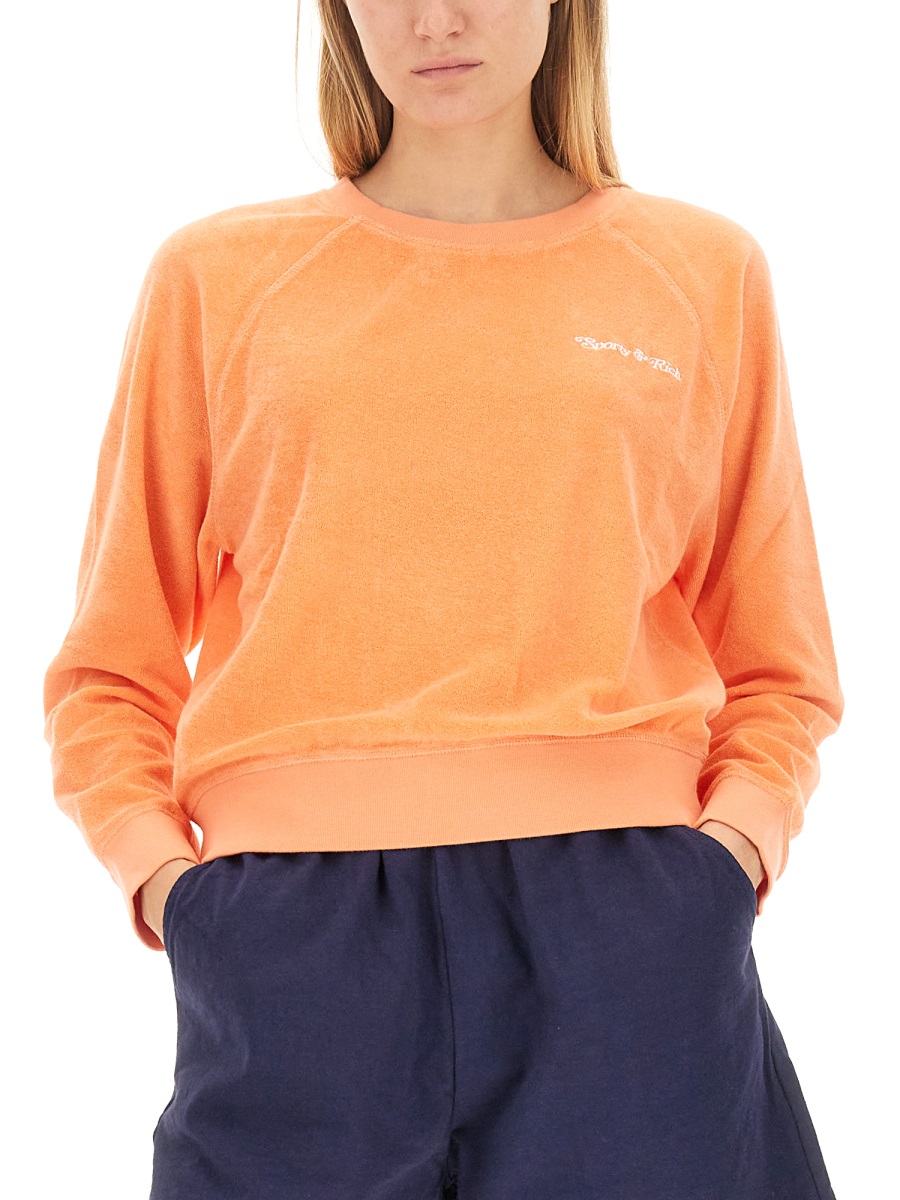 SWEATSHIRT WITH LOGO CR971MLMELONWHITE (Sporty & Rich / スウェット・フーディー ) | Sporty & Rich (スポーティアンドリッチ)(3)