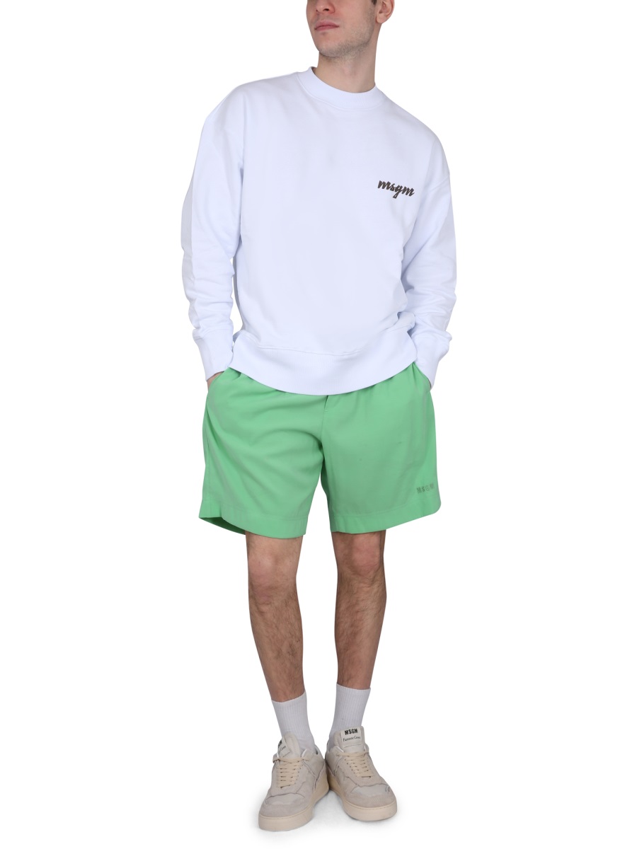CREWNECK SWEATSHIRT WITH LOGO 3440MM19223700001 (MSGM / スウェット・フーディー ) | MSGM (エムエスジーエム)(1)