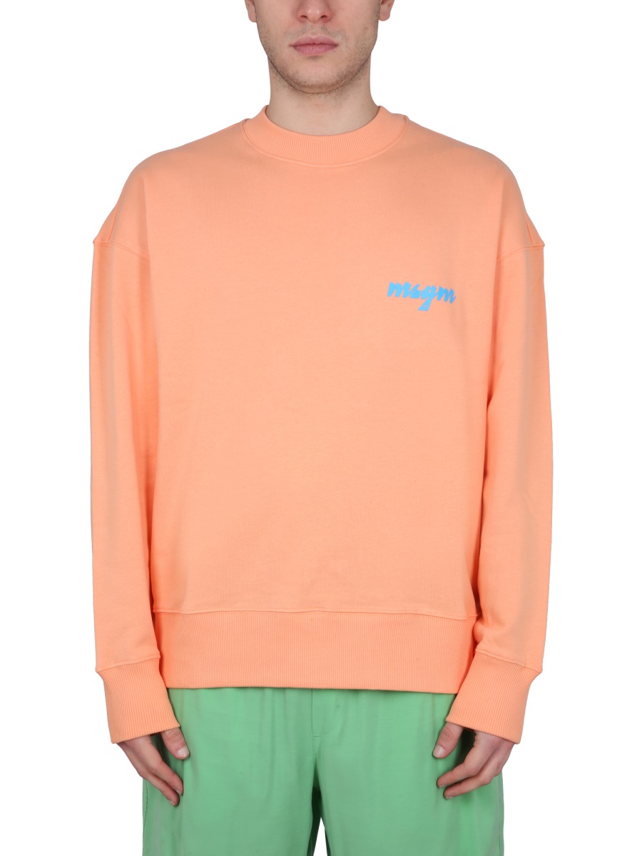 CREWNECK SWEATSHIRT WITH LOGO 3440MM19223700010 (MSGM / スウェット・フーディー ) | MSGM (エムエスジーエム)