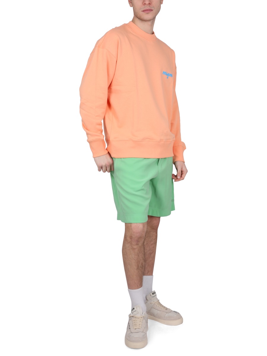 CREWNECK SWEATSHIRT WITH LOGO 3440MM19223700010 (MSGM / スウェット・フーディー ) | MSGM (エムエスジーエム)(1)