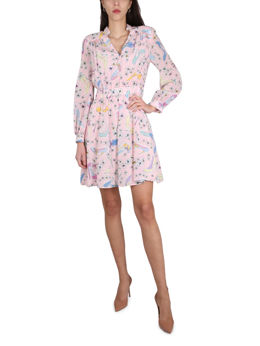 "HEELS AND FLOWERS" DRESS 045411401223 (BOUTIQUE MOSCHINO / ワンピース・ドレス・オールインワン ) | BOUTIQUE MOSCHINO (ブティック モスキーノ)(1)