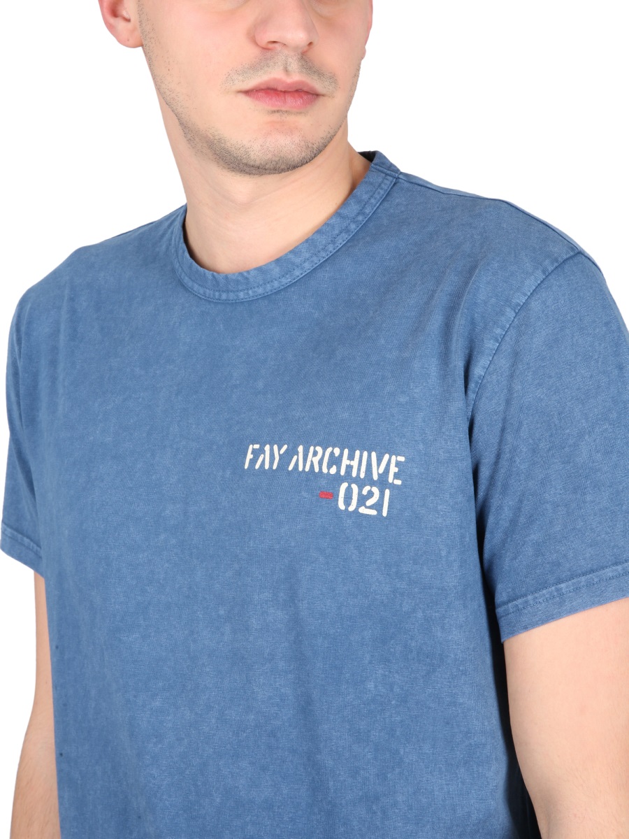 CREWNECK T-SHIRT MPMB346105TVDBU211 (Fay / Tシャツ・カットソー ) | Fay (フェイ)(3)