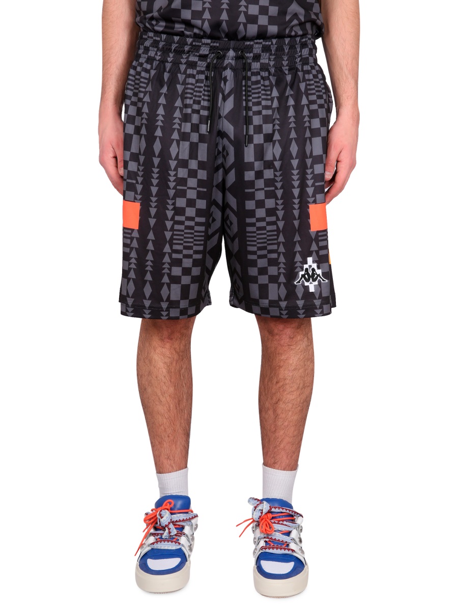 MARCELO BURLON X KAPPA BERMUDA SHORTS CMVH004S23FAB0011007 (MARCELO BURLON / ショートパンツ ) | MARCELO BURLON (マルセロ・ブロン)