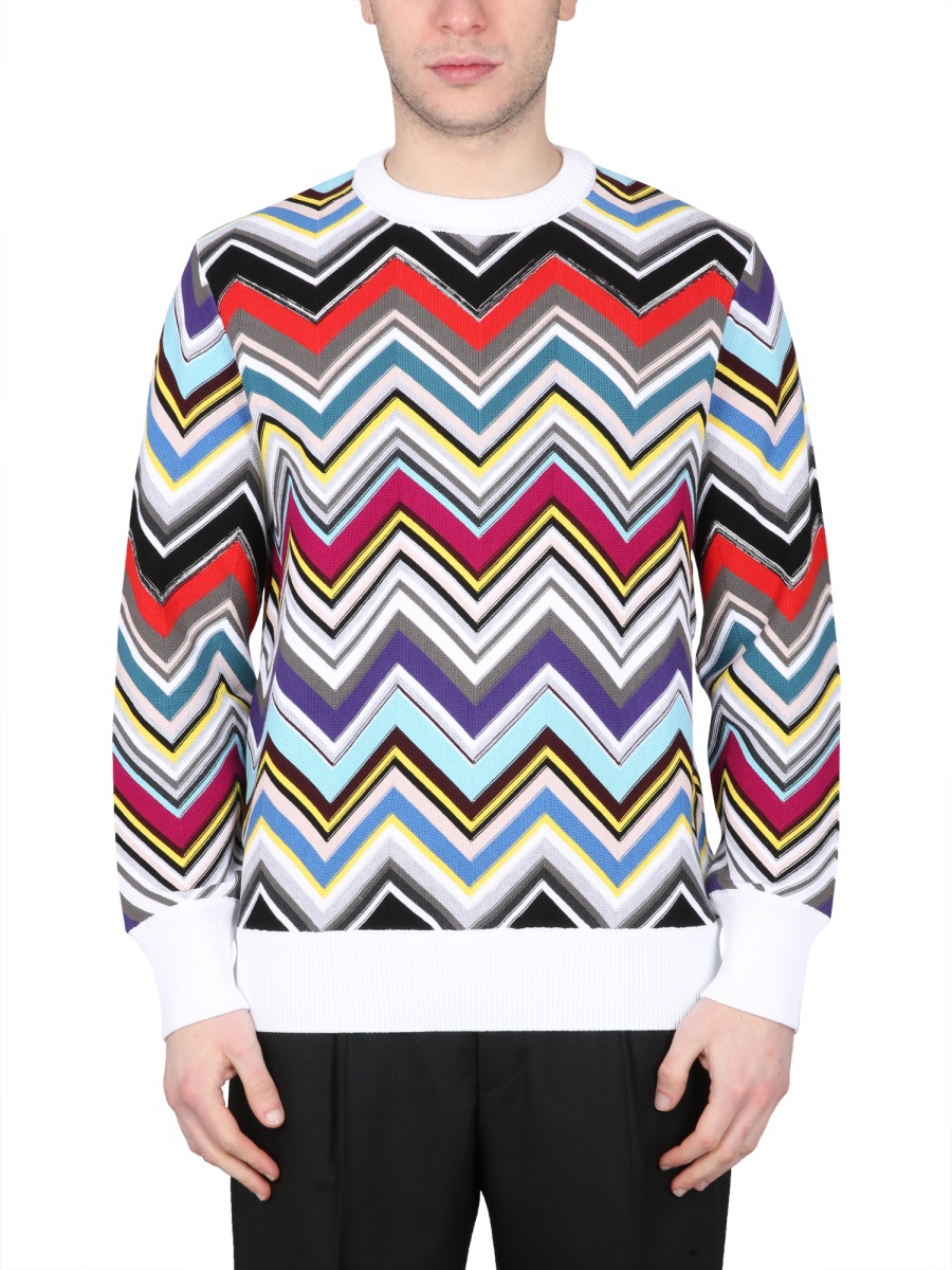WOOL CREW NECK SWEATER US23SN0NBC002XSM8MK (MISSONI / ニット・セーター・カーディガン ) | MISSONI (ミッソー二)