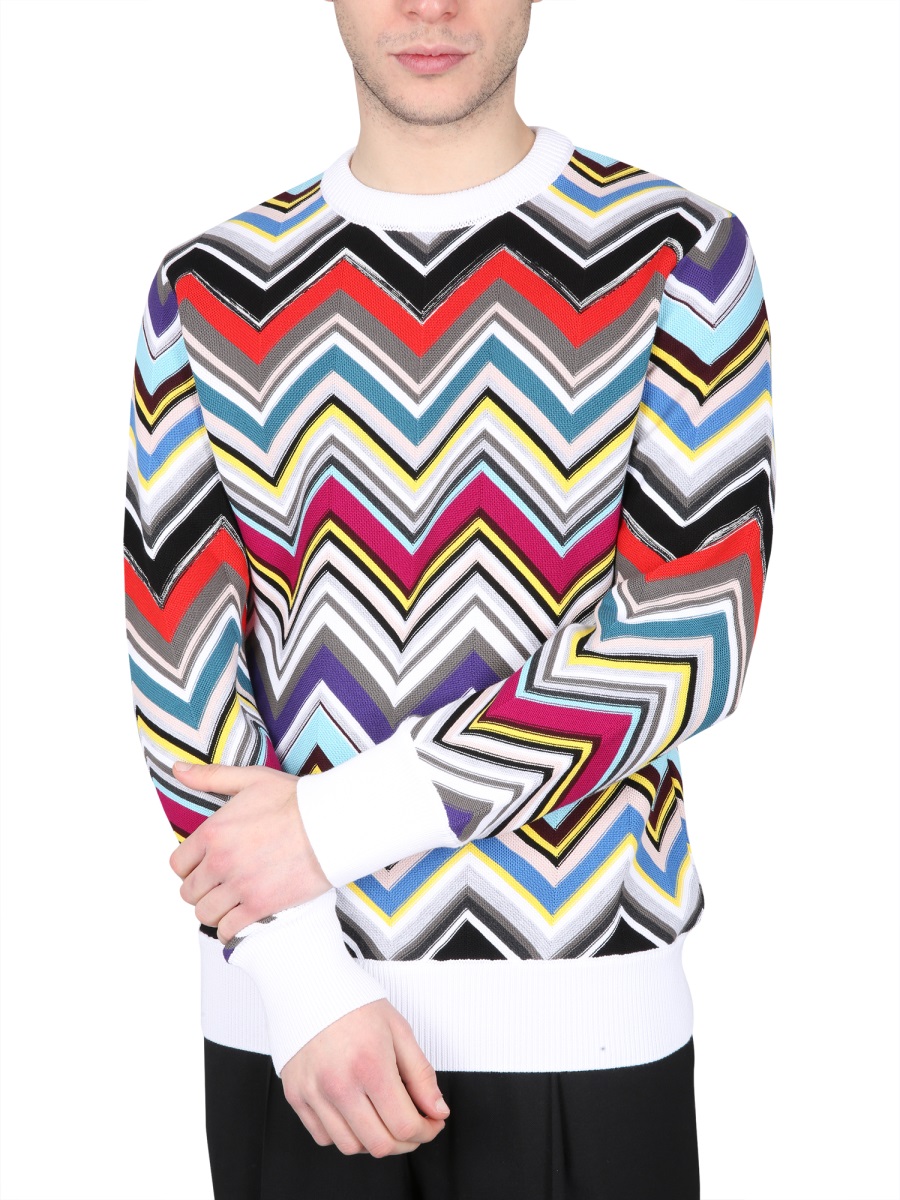 WOOL CREW NECK SWEATER US23SN0NBC002XSM8MK (MISSONI / ニット・セーター・カーディガン ) | MISSONI (ミッソー二)(3)