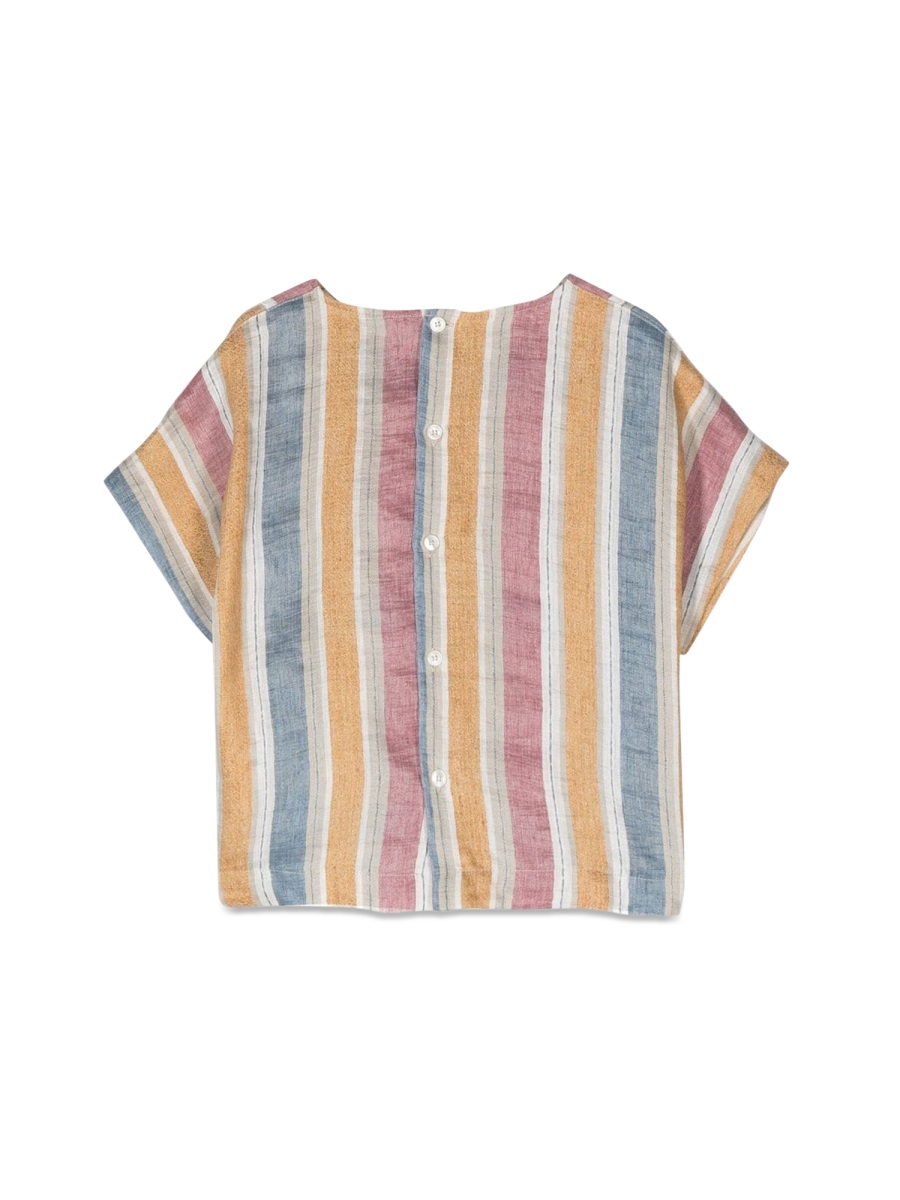 striped short sleeve blouse P23CC090L1014K236 (il gufo / シャツ・ブラウス ) | il gufo (イルグッフォ)(1)