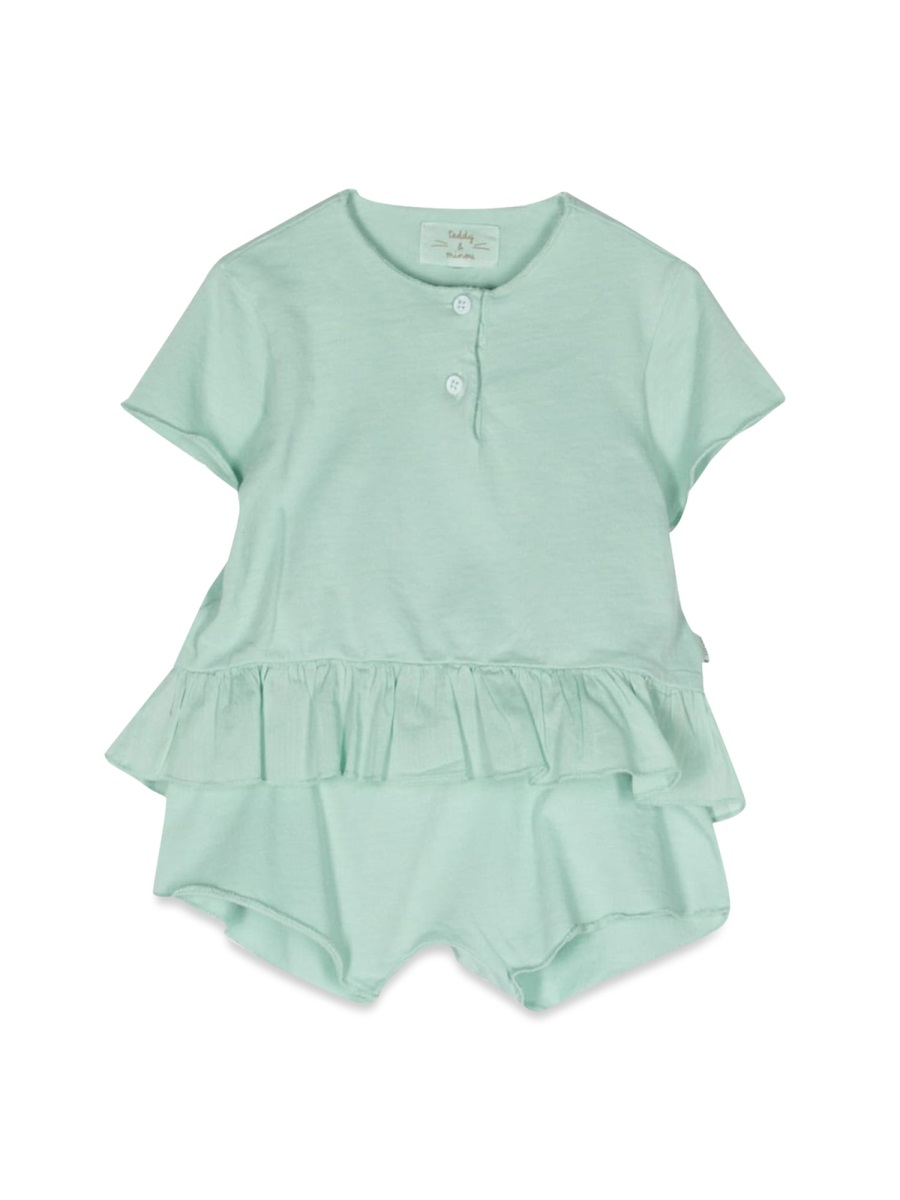 ruffled t-shirt and shorts set E23CP011M7063B532 (teddy & minou / ワンピース・ドレス・オールインワン ) | teddy & minou (テディ アンド ミヌー)