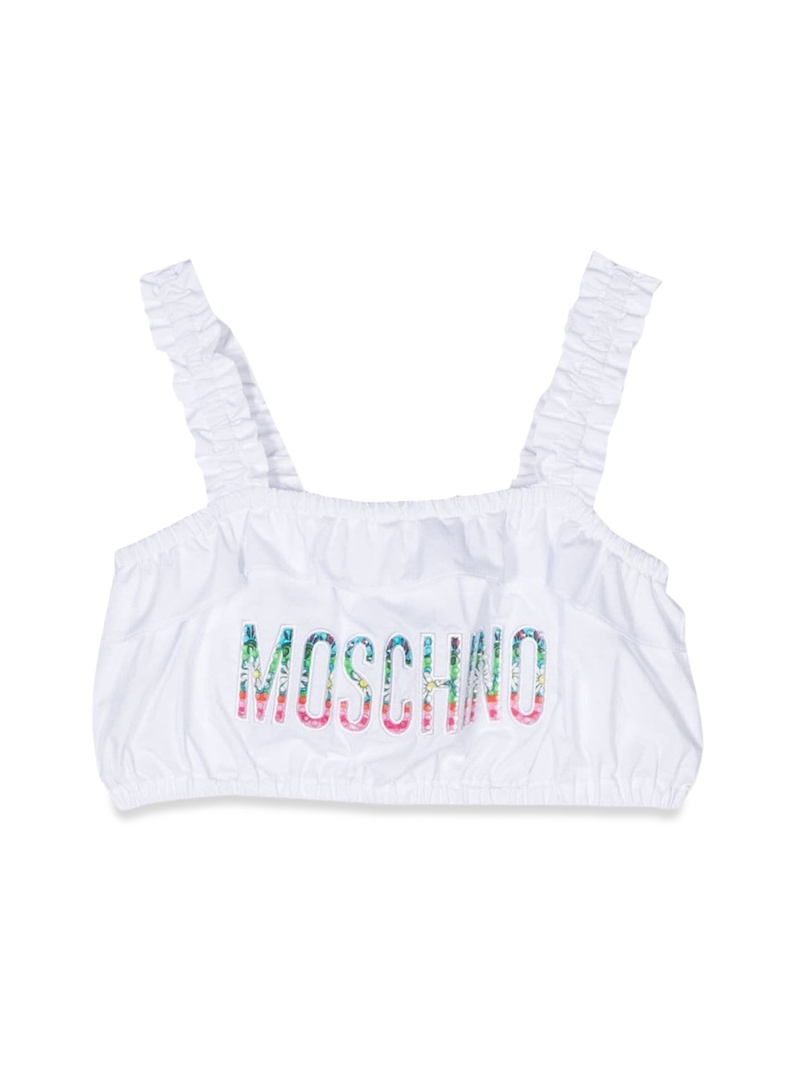 headband top with logo straps HDC01EKLLA0010101 (MOSCHINO / タンクトップ・キャミソール ) | MOSCHINO (モスキーノ)