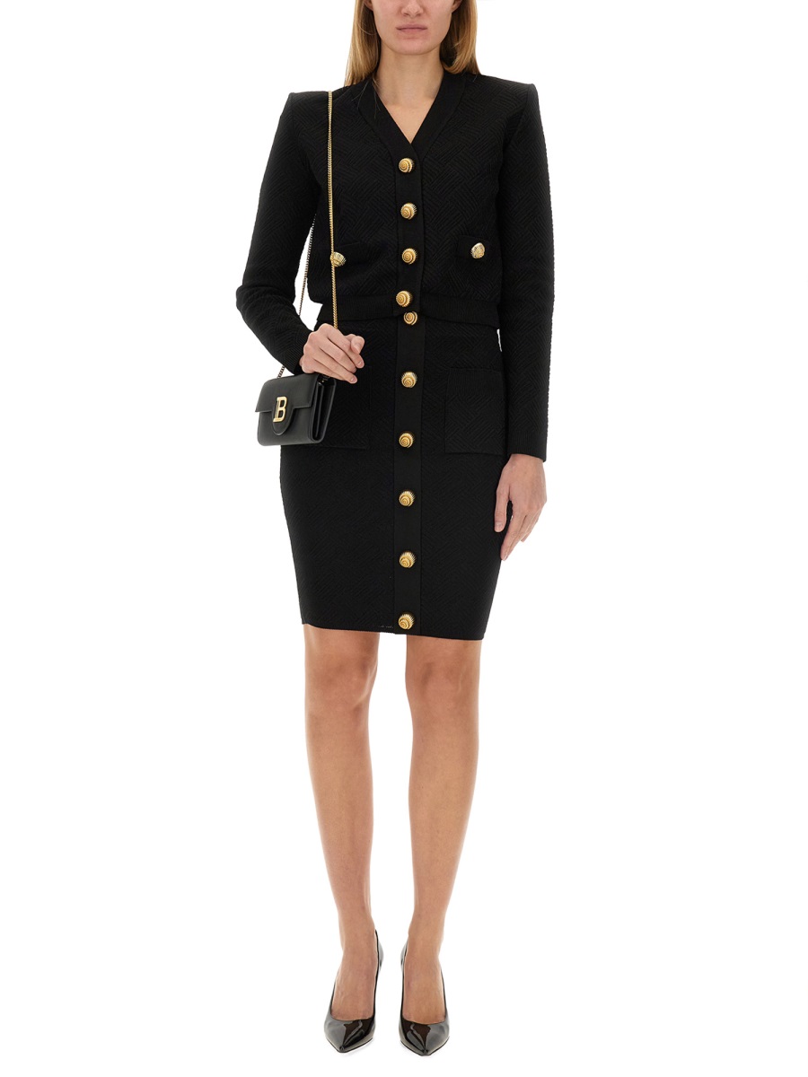 "VICHY" KNIT SKIRT DF0LC017KH580PA (Balmain / スカート ) | Balmain (バルマン)(1)