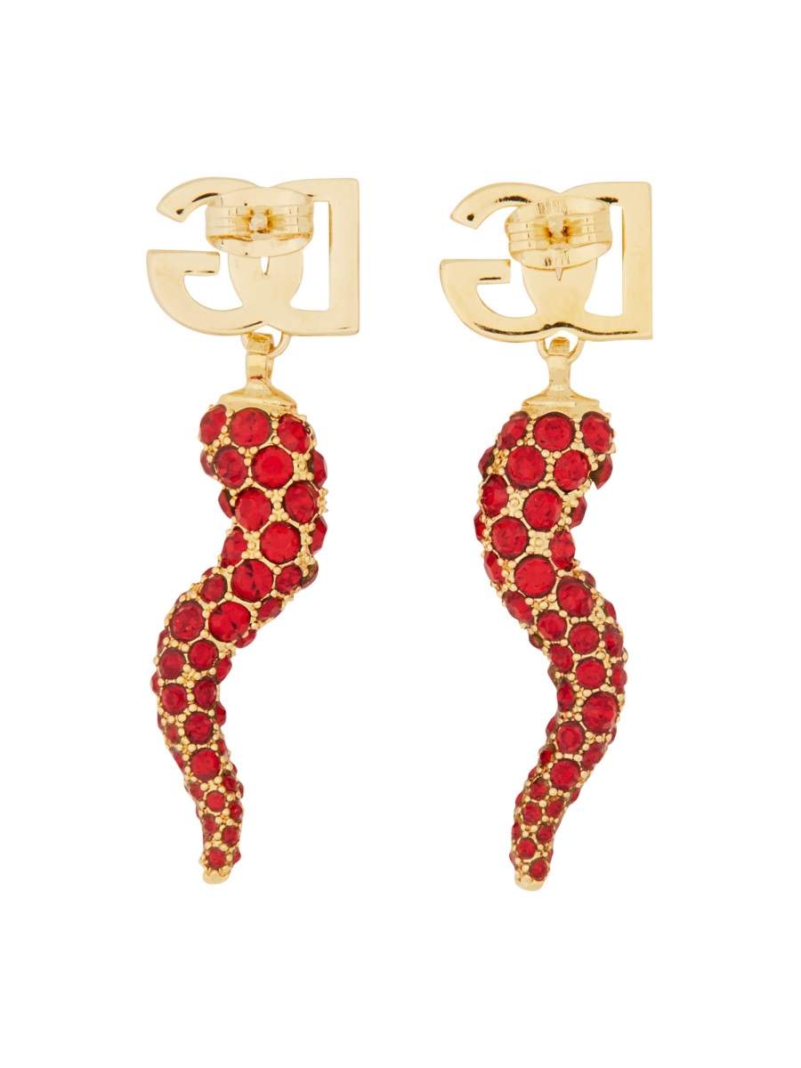 EARRING WITH LOGO AND CORNET WEQ6C6W1111ZOO00 (Dolce & Gabbana / ピアス・イヤリング ) | Dolce & Gabbana (ドルチェガッバーナ)(1)