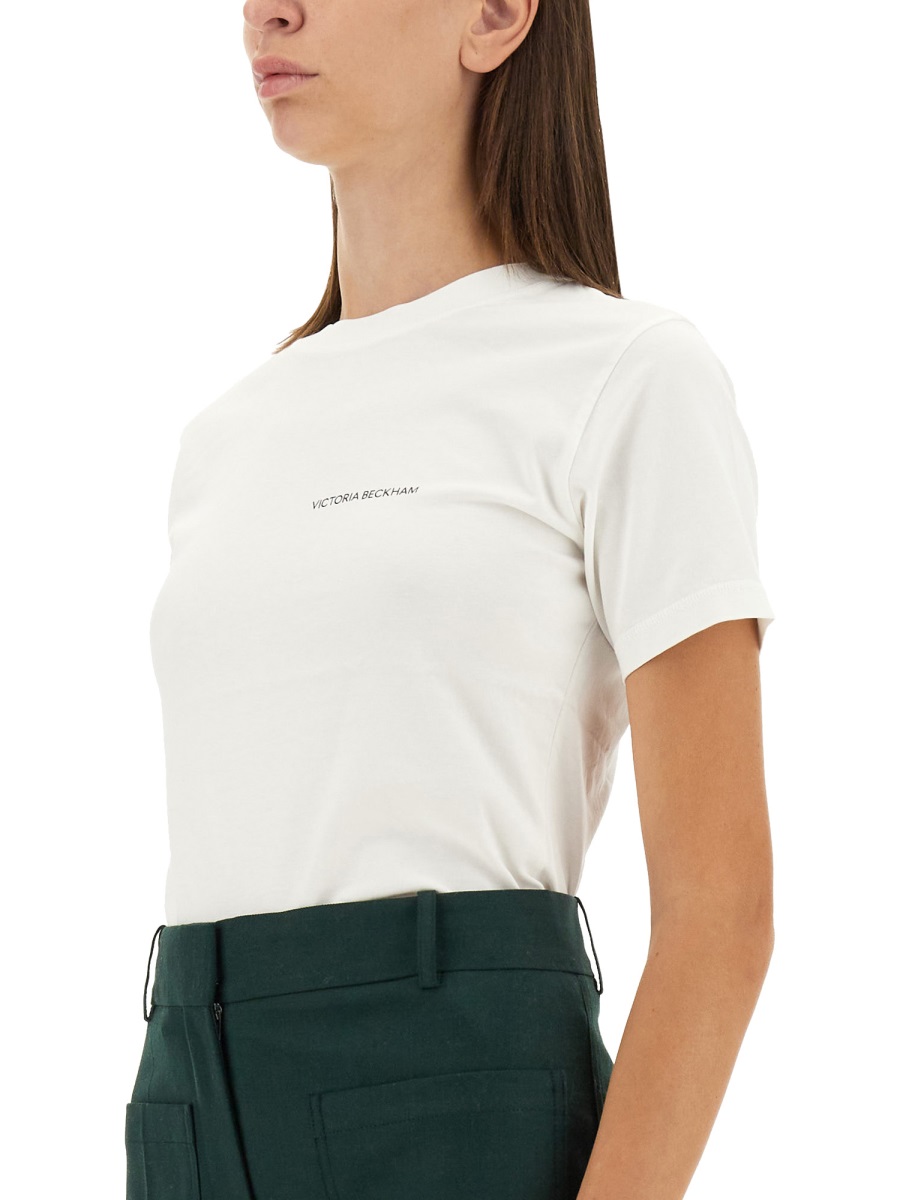 T-SHIRT WITH LOGO 1424JTS005890AWHITE (VICTORIA BECKHAM / Tシャツ・カットソー ) | VICTORIA BECKHAM (ヴィクトリア ベッカム)(3)