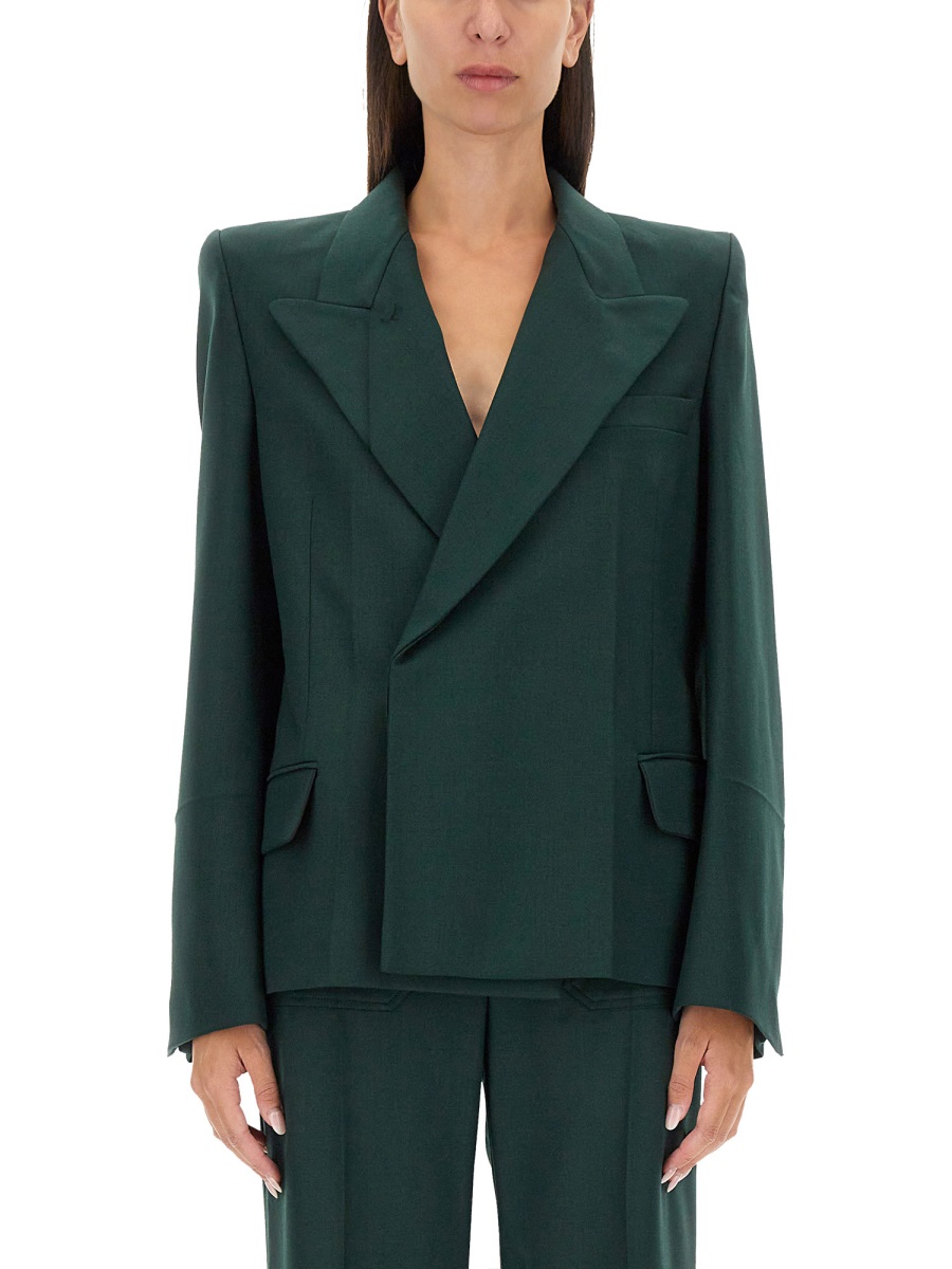 JACKET WITH POINTED SHOULDERS 1424WJK005796BSEAWEED (VICTORIA BECKHAM / ブレザー・ジャケット ) | VICTORIA BECKHAM (ヴィクトリア ベッカム)