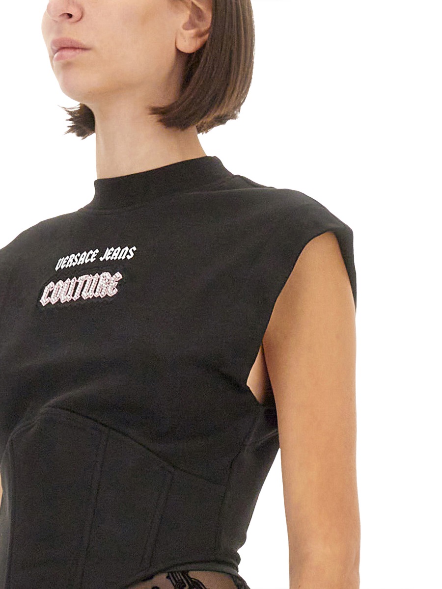 TOPS WITH LOGO 77HAH611J0005899 (VERSACE JEANS COUTURE / タンクトップ・キャミソール ) | VERSACE JEANS COUTURE (ヴェルサーチェ ジーンズ クチュール)(3)