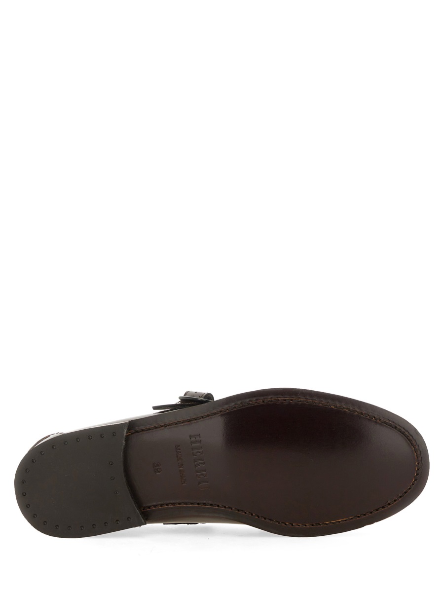 MOCCASIN T-BAR "ALBER" ALGLWFA240023DARKBROWN (HEREU / ローファー ) | HEREU (へリュー)(4)
