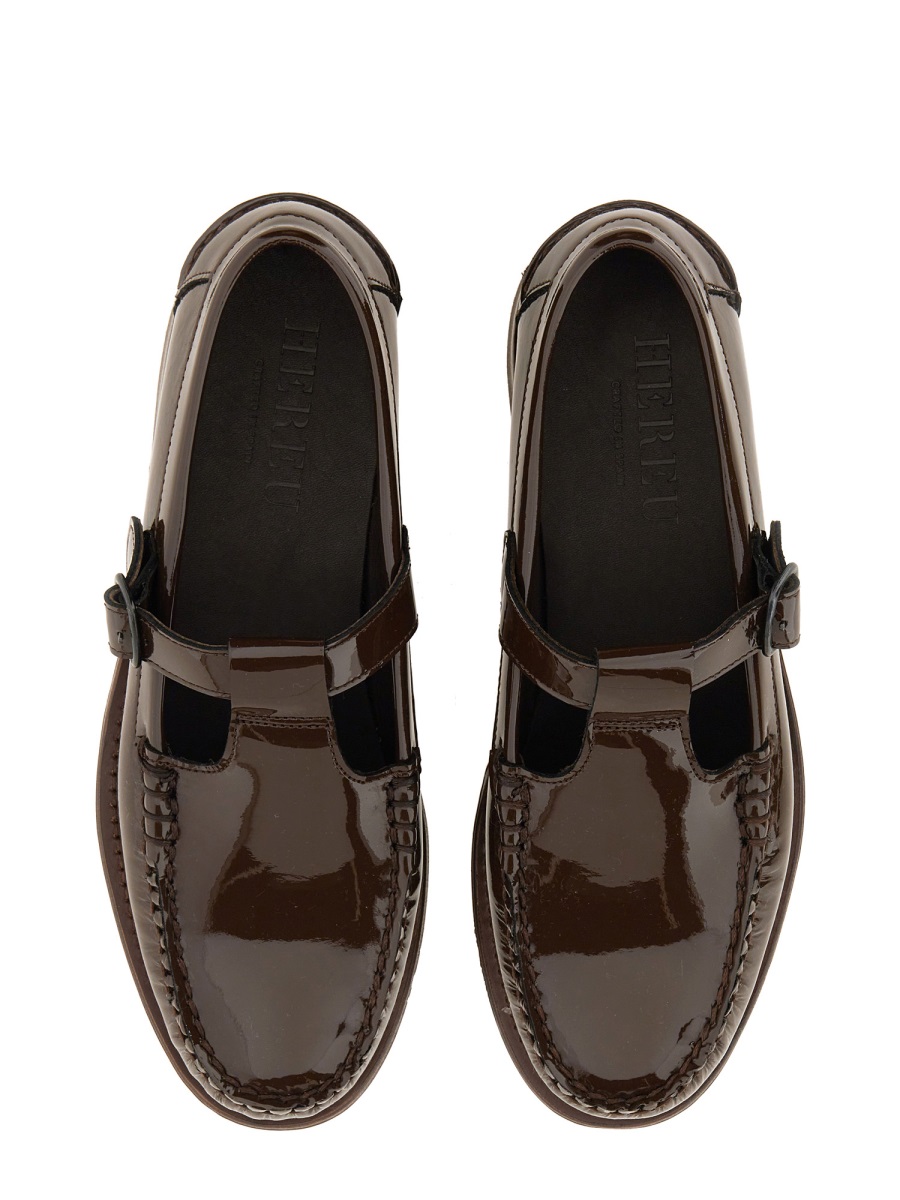 MOCCASIN T-BAR "ALBER" ALGLWFA240023DARKBROWN (HEREU / ローファー ) | HEREU (へリュー)(5)