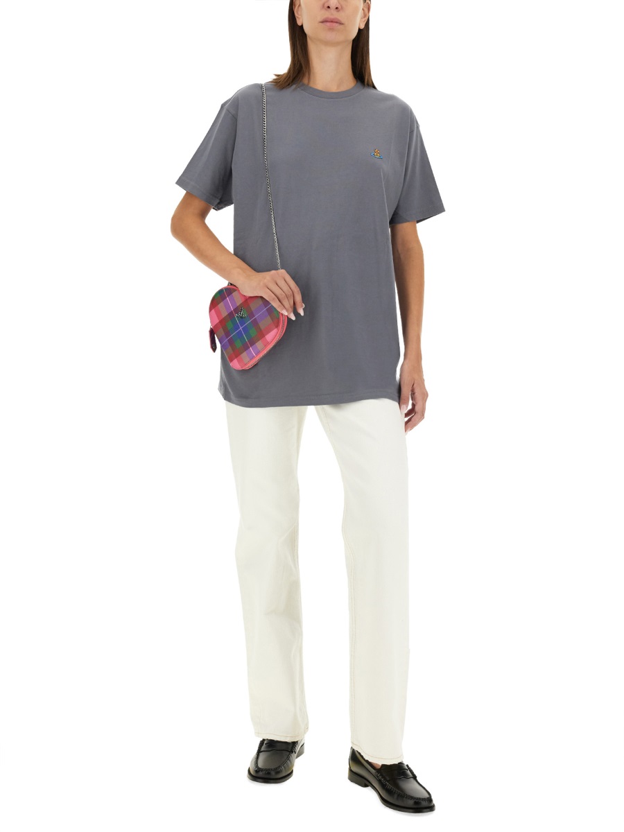 T-SHIRT WITH LOGO 3G010013J001MP407 (Vivienne Westwood / Tシャツ・カットソー ) | Vivienne Westwood (ヴィヴィアン・ウェストウッド)(1)