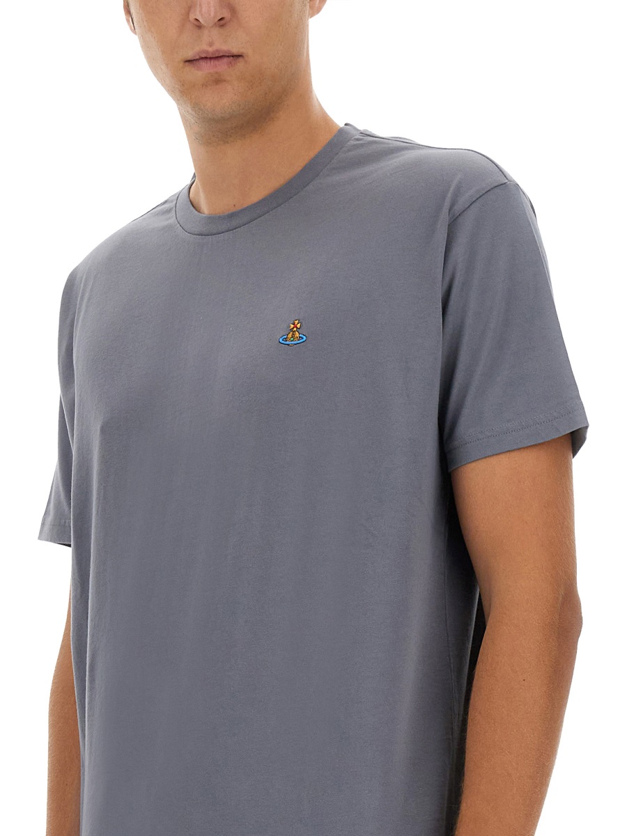 T-SHIRT WITH LOGO 3G010013J001MP407 (Vivienne Westwood / Tシャツ・カットソー ) | Vivienne Westwood (ヴィヴィアン・ウェストウッド)(4)