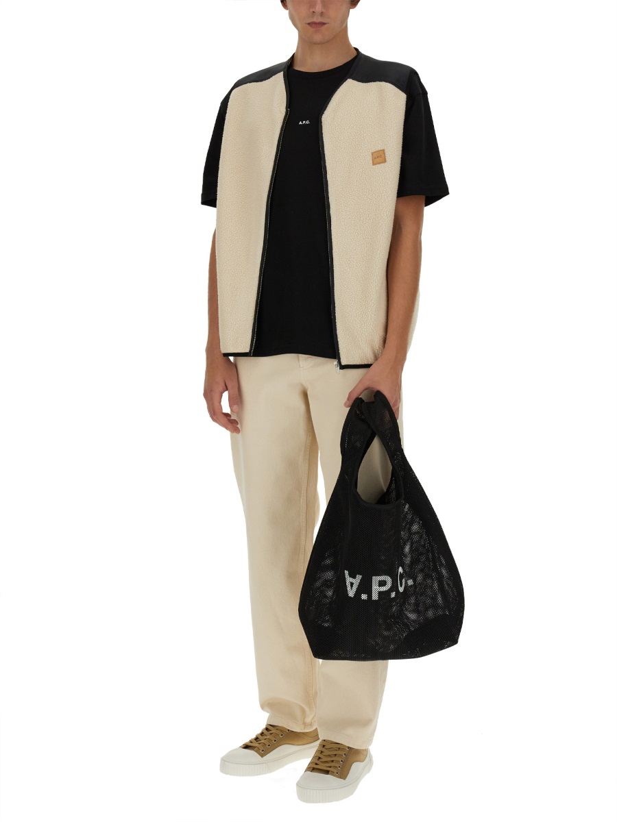 アーペーセー レディース ベスト PSAIF M02958 AAD ECRU Nate jacket | Recycled bouclé polar fleece | A.P.C. Ready-to