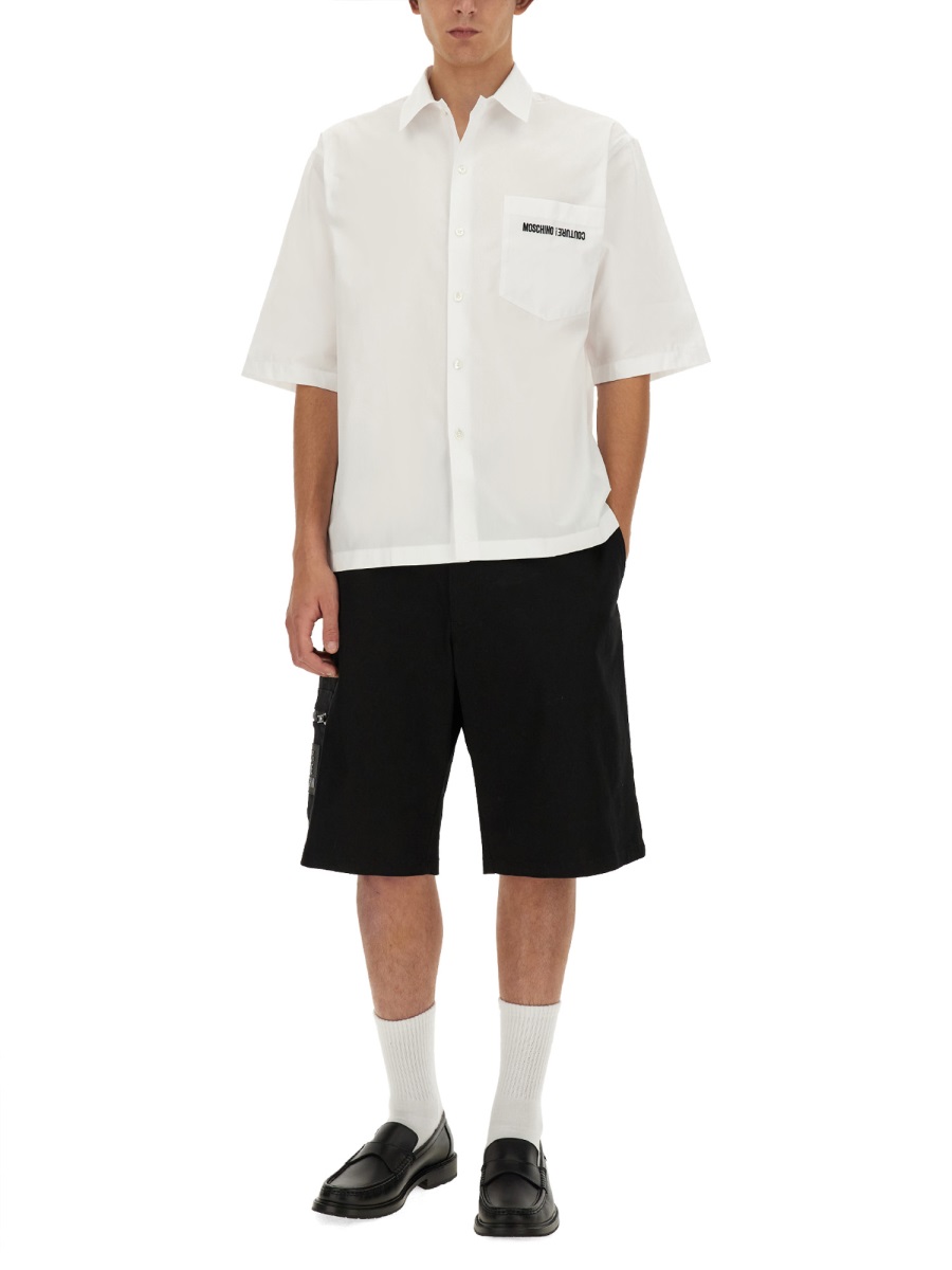 UPSIDEDOWN LOGO SHIRT 022670351001 (MOSCHINO / シャツ・ブラウス ) | MOSCHINO (モスキーノ)(1)