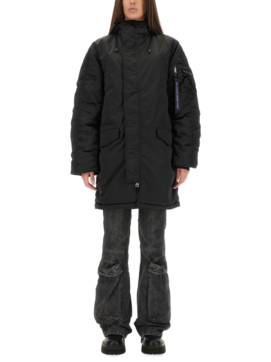 LONG BOMBER JACKET "N-3B" 148132UV03 (ALPHA INDUSTRIES / コート ) | ALPHA INDUSTRIES (アルファ インダストリーズ)(4)