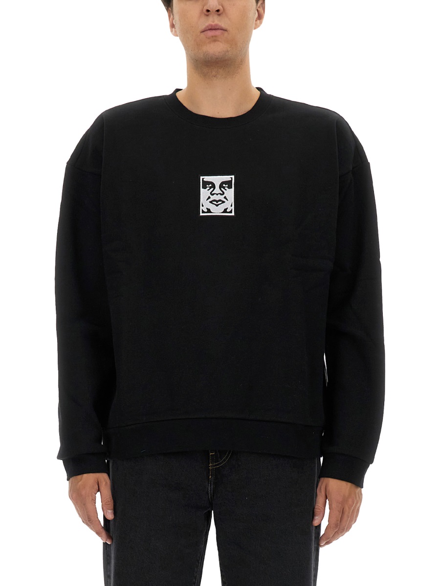 COTTON SWEATSHIRT 112480139BLACK (OBEY / スウェット・フーディー ) | OBEY (オベイ)