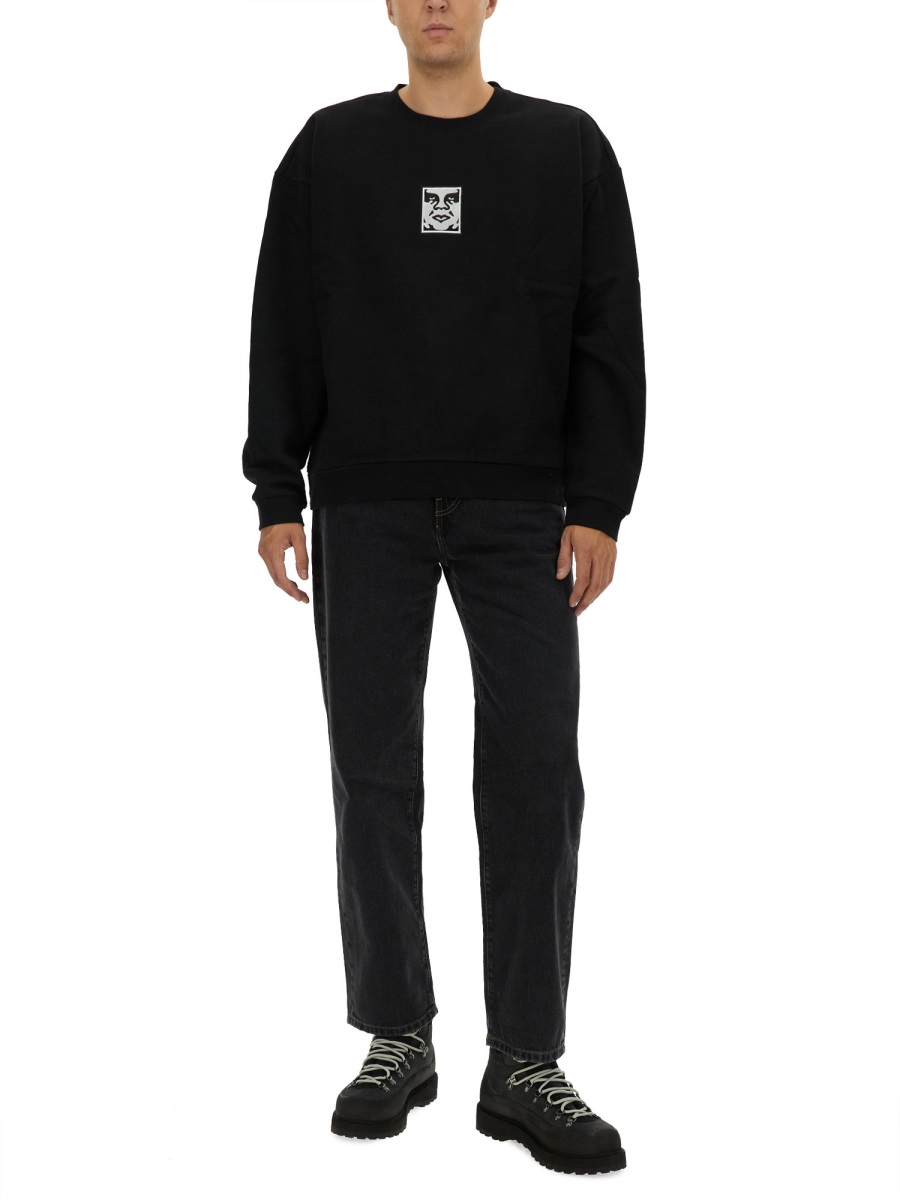 COTTON SWEATSHIRT 112480139BLACK (OBEY / スウェット・フーディー ) | OBEY (オベイ)(1)