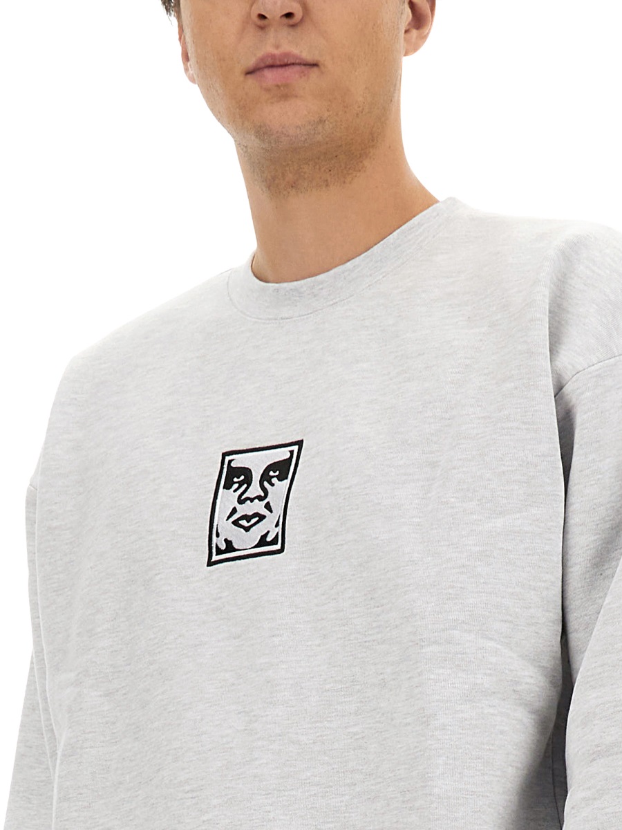SWEATSHIRT WITH LOGO 112480139ASHGREY (OBEY / スウェット・フーディー ) | OBEY (オベイ)(3)